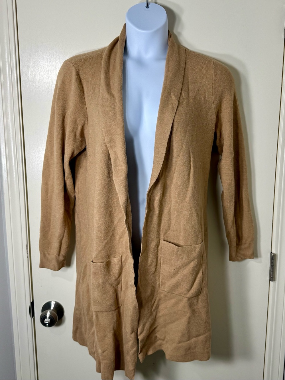 torrid Camel Open-Front Long Cardigan